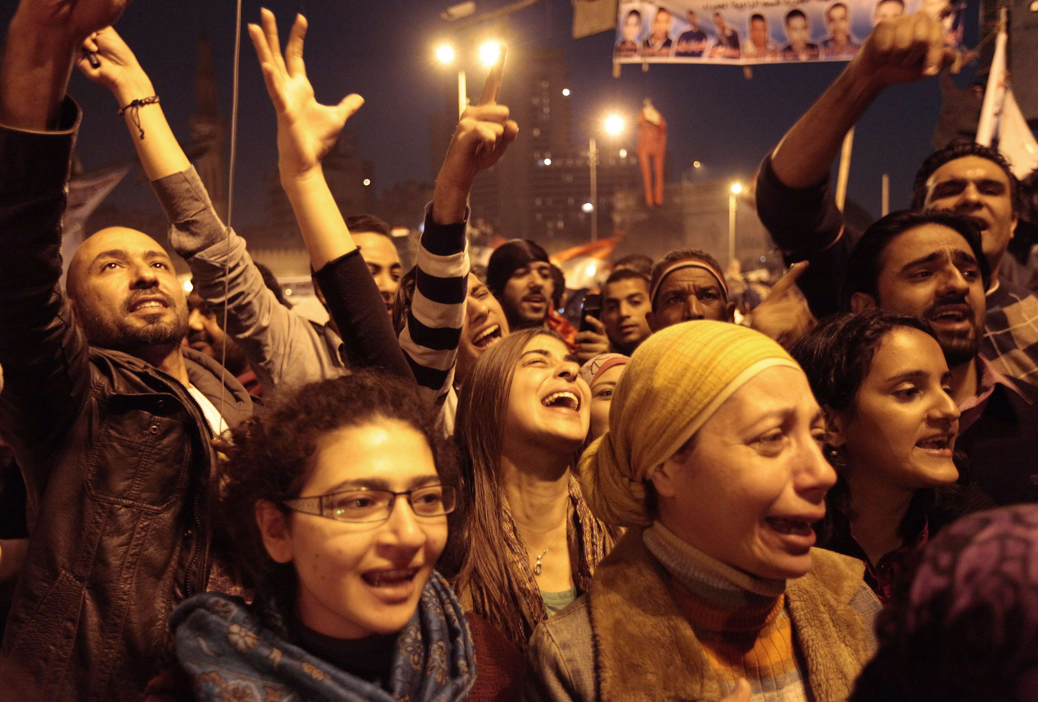 Γέλιο, κλάμα, χαρά και συγκίνηση για την ιστορική στιγμή της Αιγύπτου - ΦΩΤΟ REUTERS