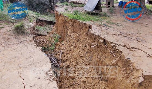 Ηλεία: Η γη κόπηκε στα δύο - Συγκλονιστικές εικόνες λόγω καθιζήσεων στην Ανάληψη (Φωτό και βίντεο)!