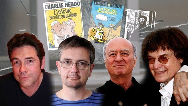 Θρήνος στην Γαλλία - Αυτοί είναι οι 4 σκιτσογράφοι που ήταν η καρδιά του περιοδικού Charlie Hebdo