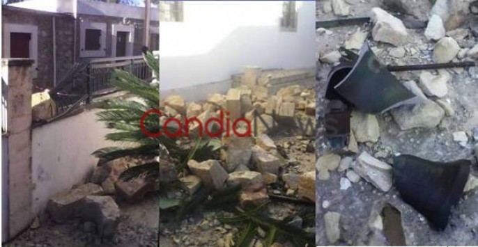 Λασίθι: Κεραυνός διέλυσε το καμπαναριό εκκλησίας - Έσπασε σε κομμάτια και έπεσε στον δρόμο (Φωτό)!