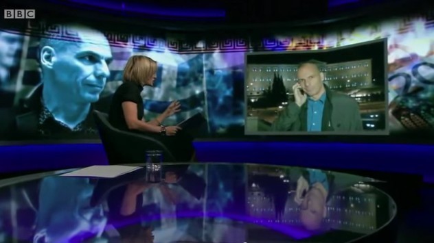 Επεισοδιακή συνέντευξη Βαρουφάκη στο BBC: “Σκοτώθηκε” με τη δημοσιογράφο! - “Συζήτηση με το θεσμικό επίπεδο της Τρόικας` - `Ναι στην COSCO`