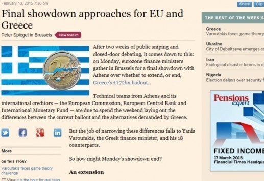 Οι Financial Times αποκαλύπτουν τα τρία σενάρια για το μέλλον των διαπραγματεύσεων - Ποιό είναι το επικρατέστερο και ο ρόλος του ΔΝΤ Οι Financial Times αποκαλύπτουν τα τρία σενάρια για το μέλλον των διαπραγματεύσεων - Ποιό είναι το επικρατέστερο και ο ρόλος του ΔΝΤ