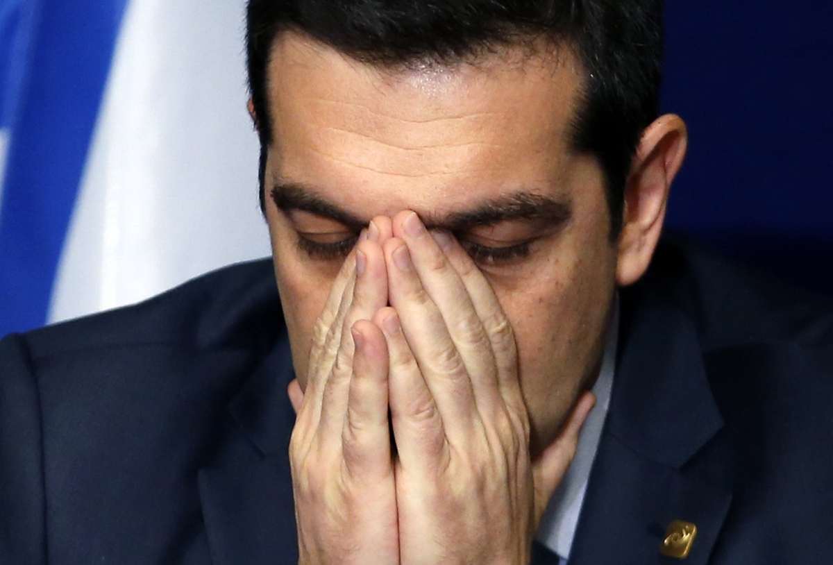 O Έλληνας πρωθυπουργός λίγο πριν τη Συνέντευξη Τύπου - Πηγή: reuters