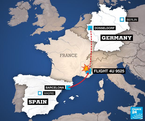 Το γράφημα του France24 δείχνει το σημείο της τραγωδίας