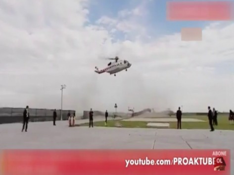 Παραλίγο να πέσει το ελικόπτερο που μετέφερε τον Ερντογάν!