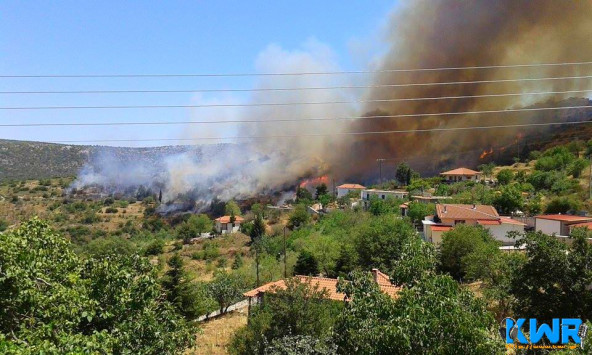 Ανεξέλεγκτη φωτιά στον Πάρνωνα (ΦΩΤΟ, ΒΙΝΤΕΟ)