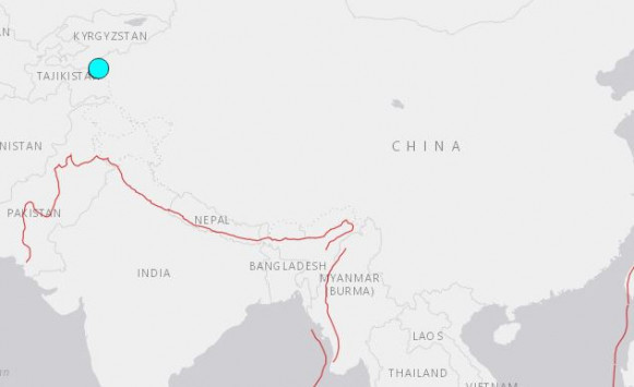 Μεγάλος σεισμός στα σύνορα Κίνας – Τατζικιστάν 