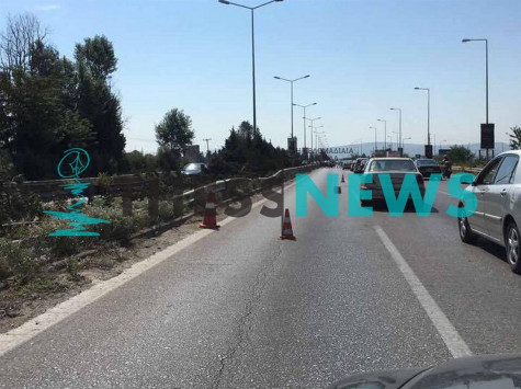 Καραμπόλα στην εθνική οδό Θεσσαλονίκης - Μουδανιών