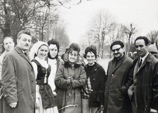 1963: Πορεία Ειρήνης στο Λονδίνο, Ο Λ. Κύρκος με τον Γ. Λαμπράκη και τον Μ. Γλέζο
