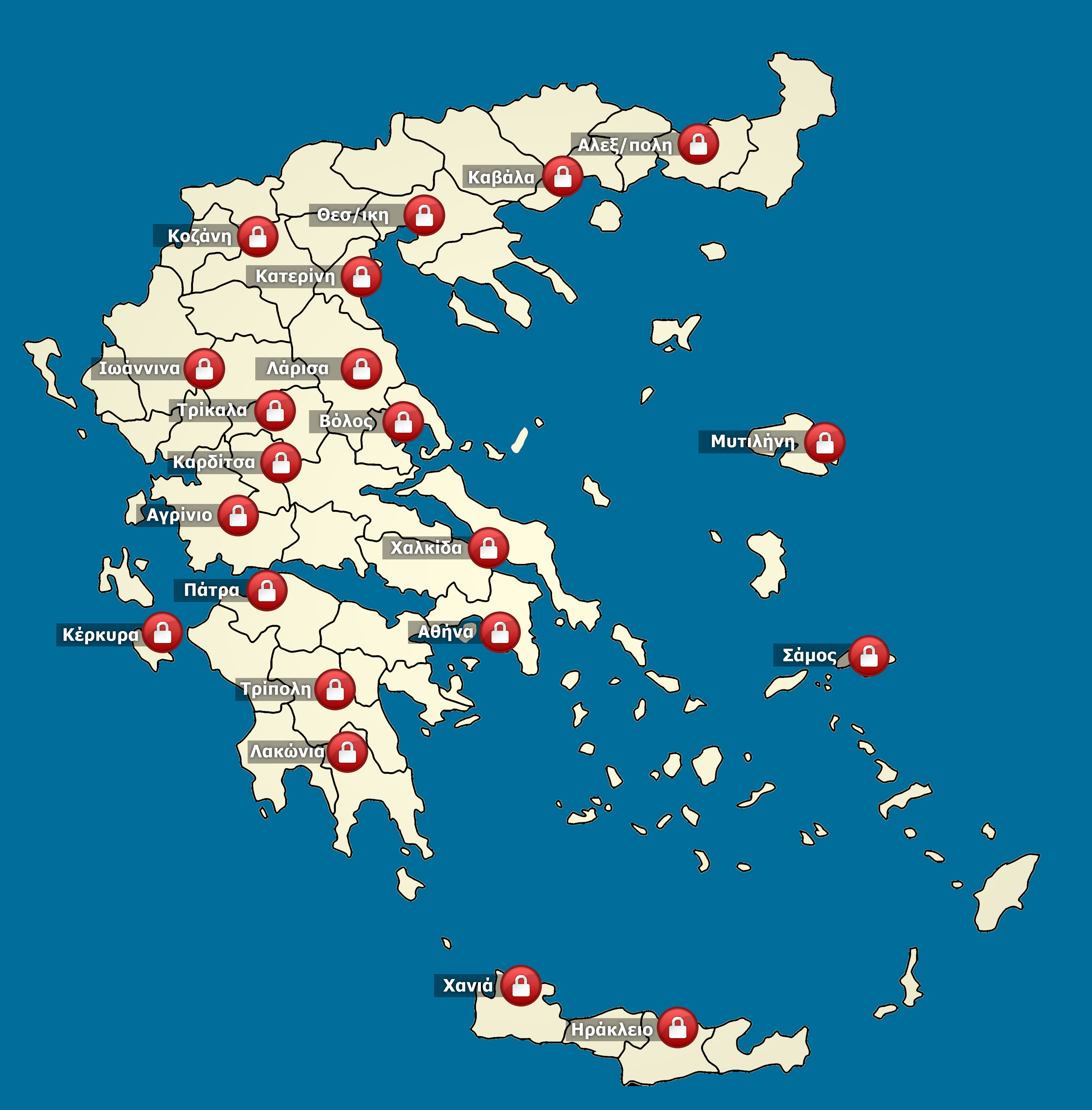 Ο χάρτης των καταλήψεων σε όλη την Ελλάδα 