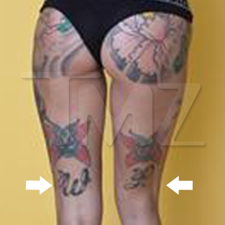 Τα οπίσθια της Michelle Bombshell McGee γεμάτα τατουάζ