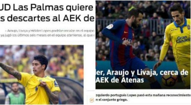 Τα ισπανικά ΜΜΕ «στέλνουν» στην ΑΕΚ Αραούχο – Λιβάγια | Newsit.gr Τα ισπανικά ΜΜΕ «στέλνουν» στην ΑΕΚ Αραούχο – Λιβάγια | Newsit.gr