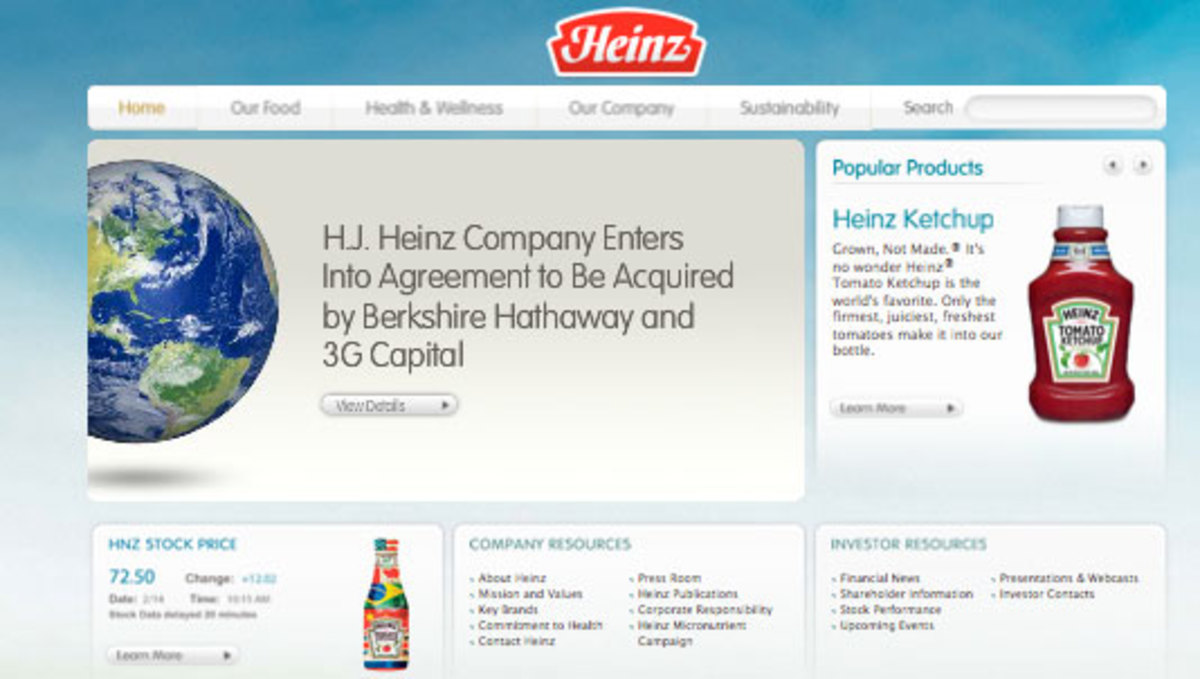 Ο Γουόρεν Μπάφετ εξαγόρασε την Heinz | Newsit.gr Ο Γουόρεν Μπάφετ εξαγόρασε την Heinz | Newsit.gr