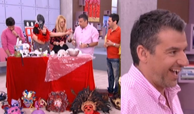 Ο Λιάγκας κατέστρεψε τις μάσκες! Σε απόγνωση η καλεσμένη Η Σκορδά ζήτησε διαφημίσεις | Newsit.gr Ο Λιάγκας κατέστρεψε τις μάσκες! Σε απόγνωση η καλεσμένη Η Σκορδά ζήτησε διαφημίσεις | Newsit.gr