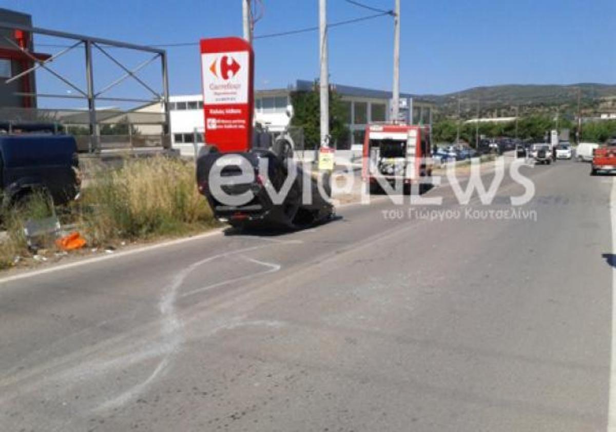 Εύβοια: Το αυτοκίνητο τούμπαρε μετά από τρελή πορεία | Newsit.gr Εύβοια: Το αυτοκίνητο τούμπαρε μετά από τρελή πορεία | Newsit.gr