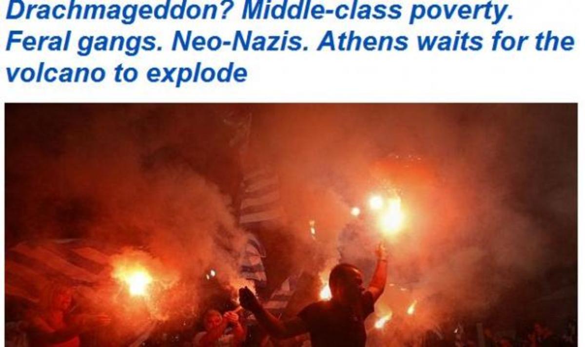 D. Mail για Ελλάδα: Drachmageddon! Στην Αθήνα περιμένουν το ηφαίστειο να εκραγεί! | Newsit.gr D. Mail για Ελλάδα: Drachmageddon! Στην Αθήνα περιμένουν το ηφαίστειο να εκραγεί! | Newsit.gr