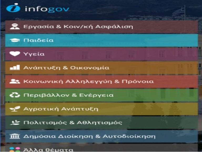 Διαθέσιμη σε smartphones και tablets η εφαρμογή «infogov» | Newsit.gr Διαθέσιμη σε smartphones και tablets η εφαρμογή «infogov» | Newsit.gr