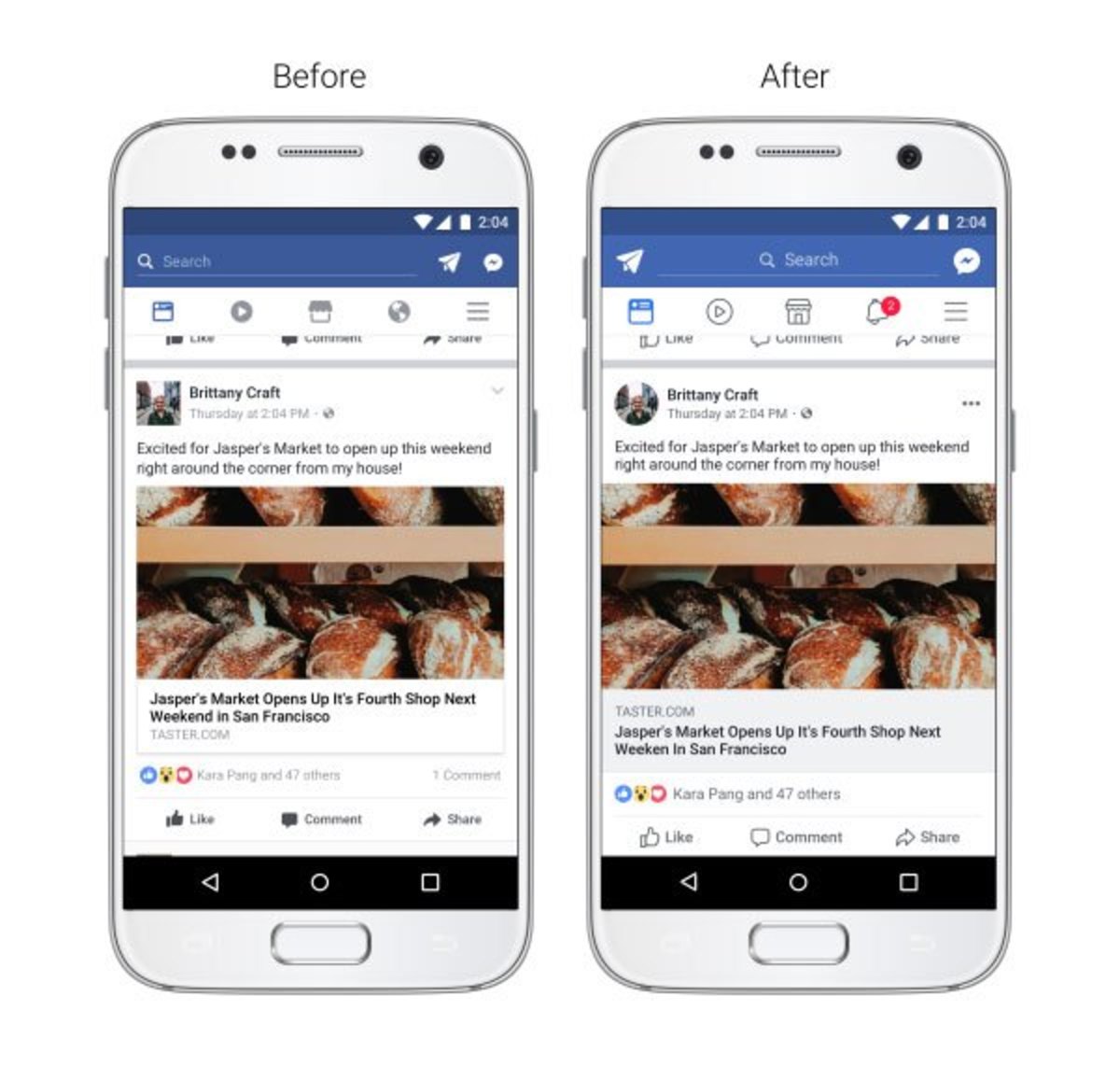 facebook news feed redesign