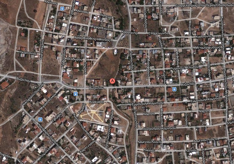 Στο σημείο Α του χάρτη είναι η μονοκατοικία που κατέρρευσε