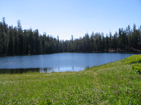 Η λίμνη στο πάρκο Yosemite στην Καλιφόρνια