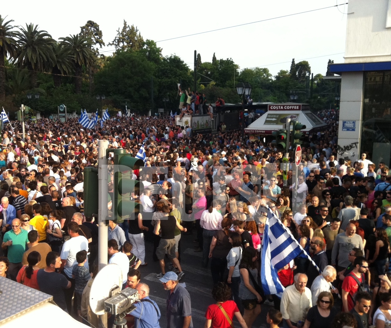 Η Αμαλίας προς την πλευρά του Εθνικού Κήπου