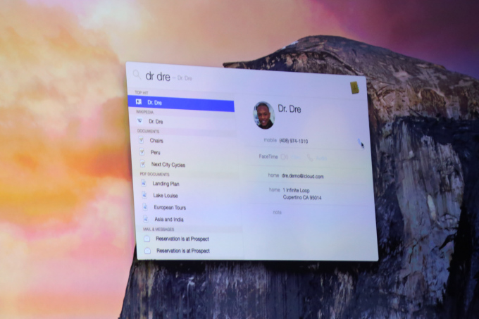 Ο Craig Federighi μας δείχνει την νέα λειτουργία κλήσης μέσα από τον Mac καλώντας των Dr. Dre