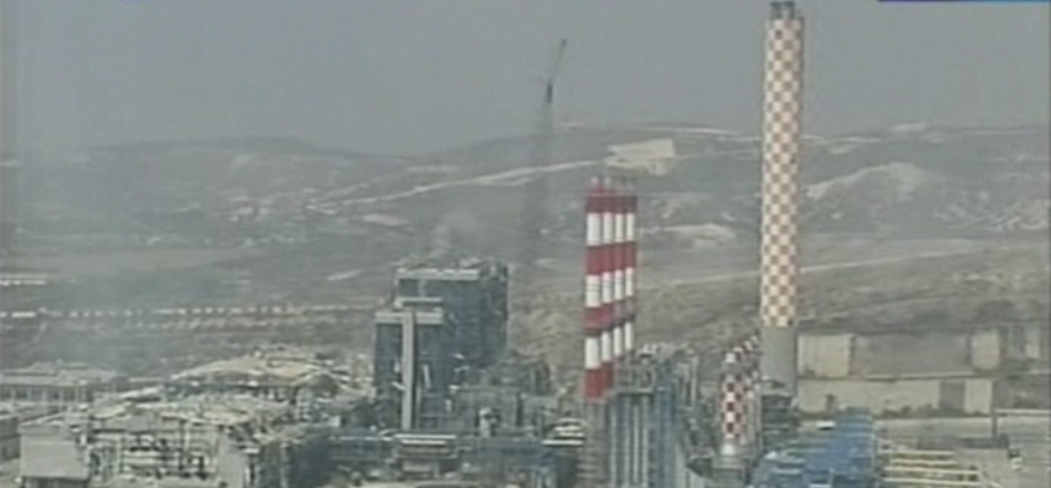 Το εργοστάσιο της Αρχής Ηλεκτρισμού Κύπρου έχει καταστραφεί σχεδόν ολοσχερώς. 