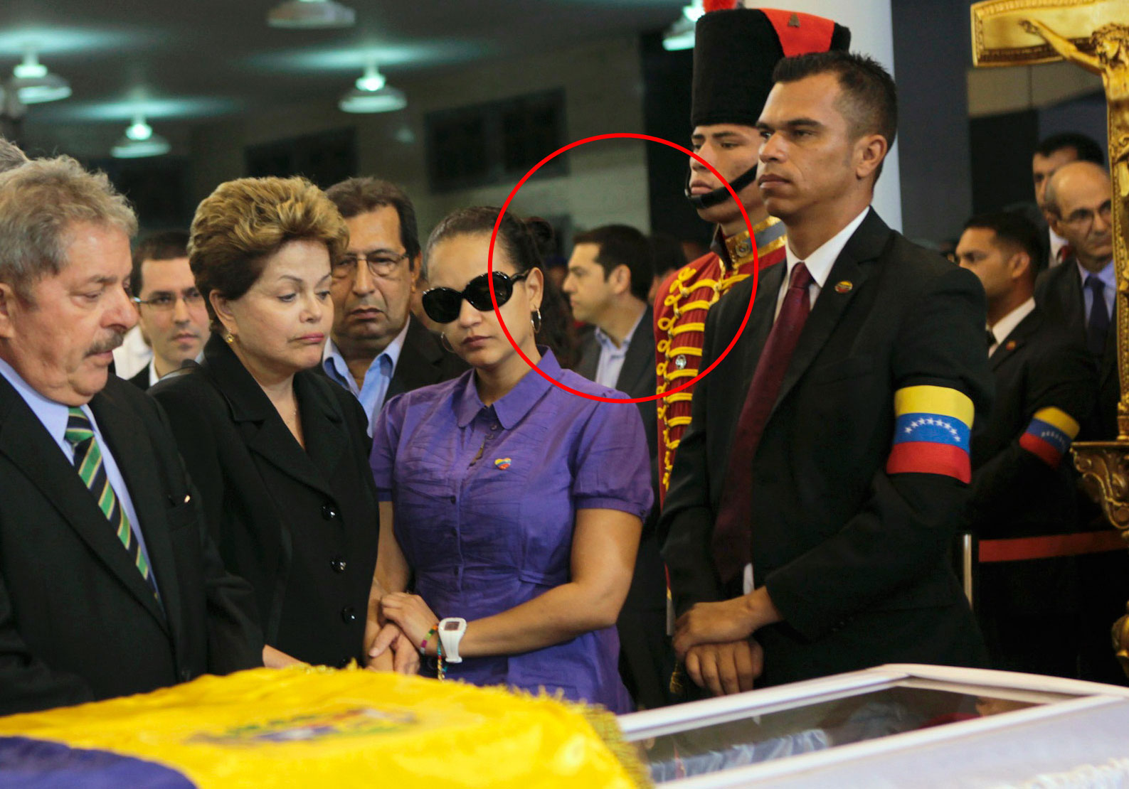 Η Πρόεδρος της Βραζιλίας, η κόρη του Τσάβες και στο βάθος ο Αλέξης Τσίπρας 