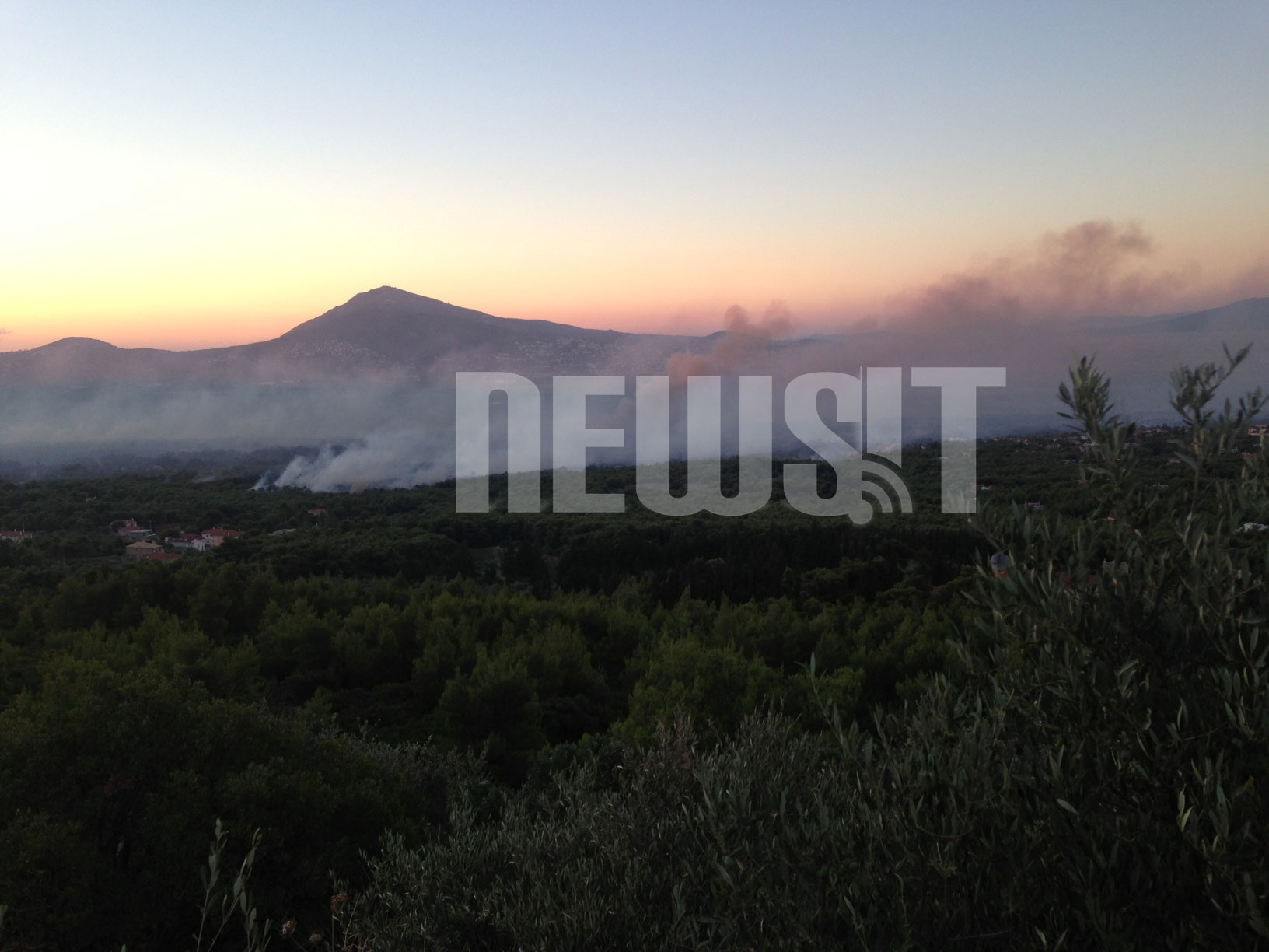 Μάχη με τη φωτιά και τους ανέμους για να μη φτάσει η πυρκαγιά στον Εθνικό Δρυμό - ΦΩΤΟΓΡΑΦΙΑ NEWSIT