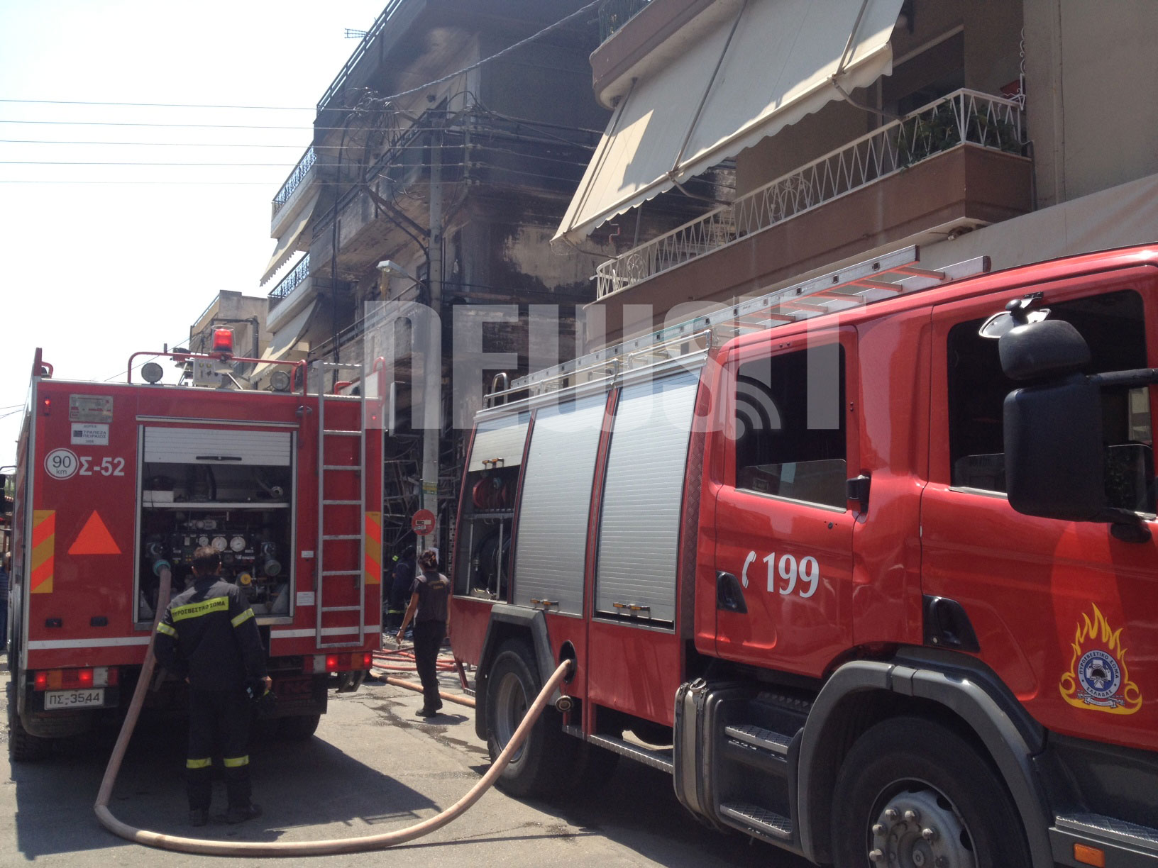 Ισχυρή δύναμη της Πυροσβεστικής βρέθηκε στο σημείο - ΦΩΤΟΓΡΑΦΙΑ NEWSIT