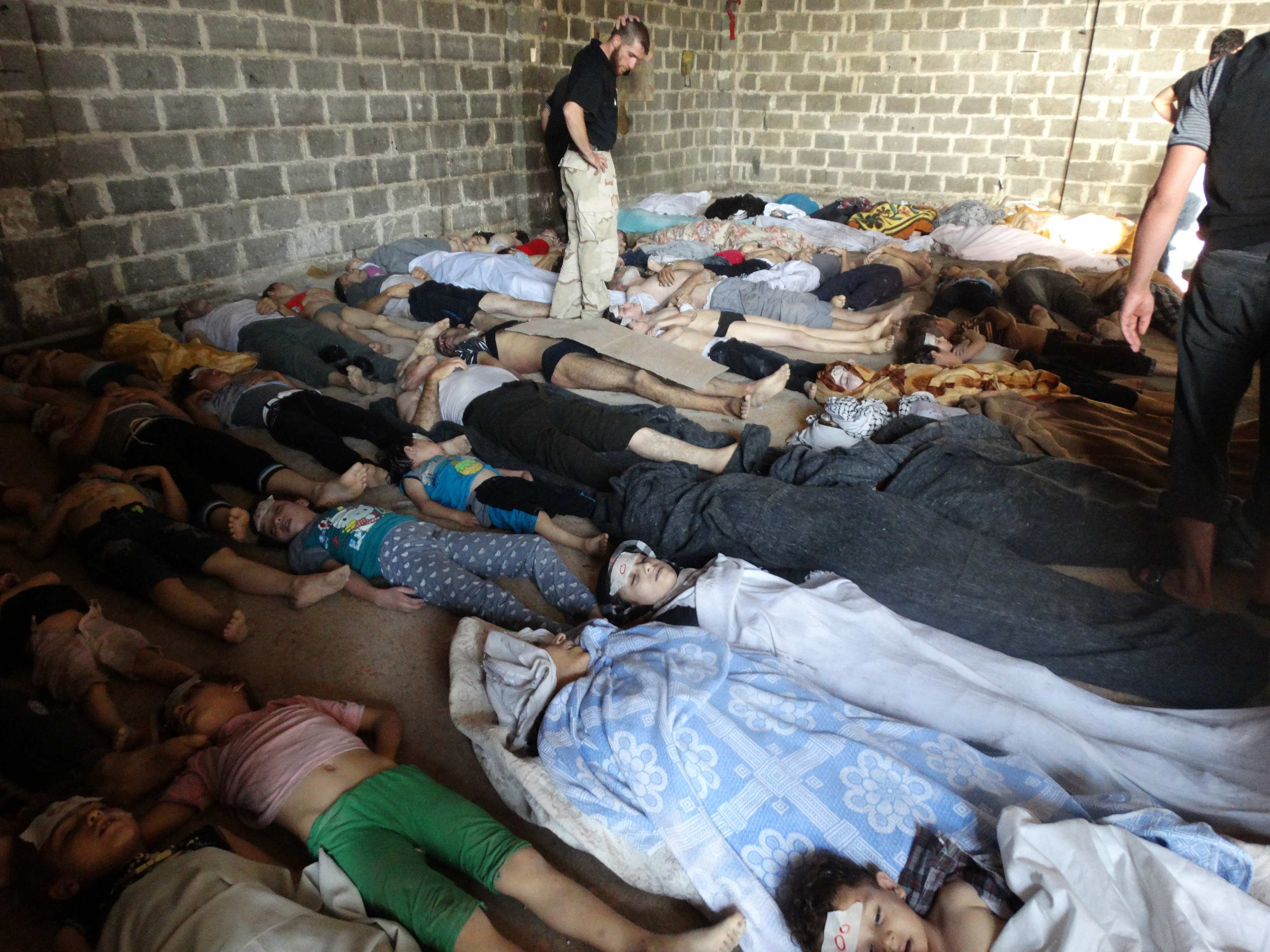 Για 635 νεκρούς κάνουν λόγο οι συριακές Τοπικές Επιτροπές Συντονισμού  ΦΩΤΟ REUTERS