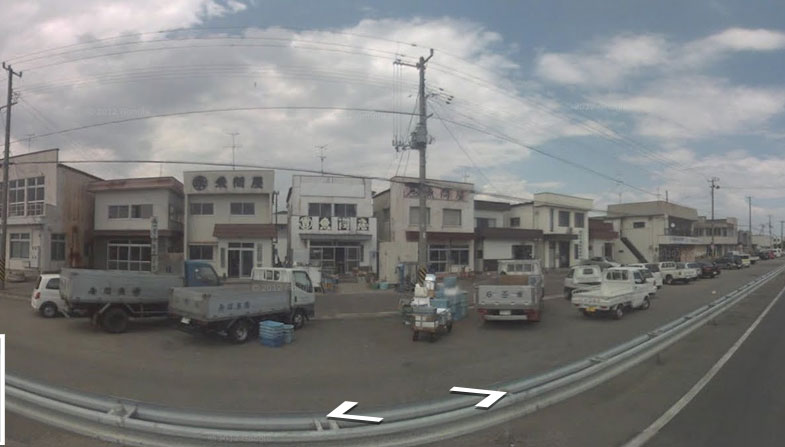 Δρόμος στην πόλη Ισινομάκι πριν την καταστροφή ΦΩΤΟ GOOGLE STREET VIEW