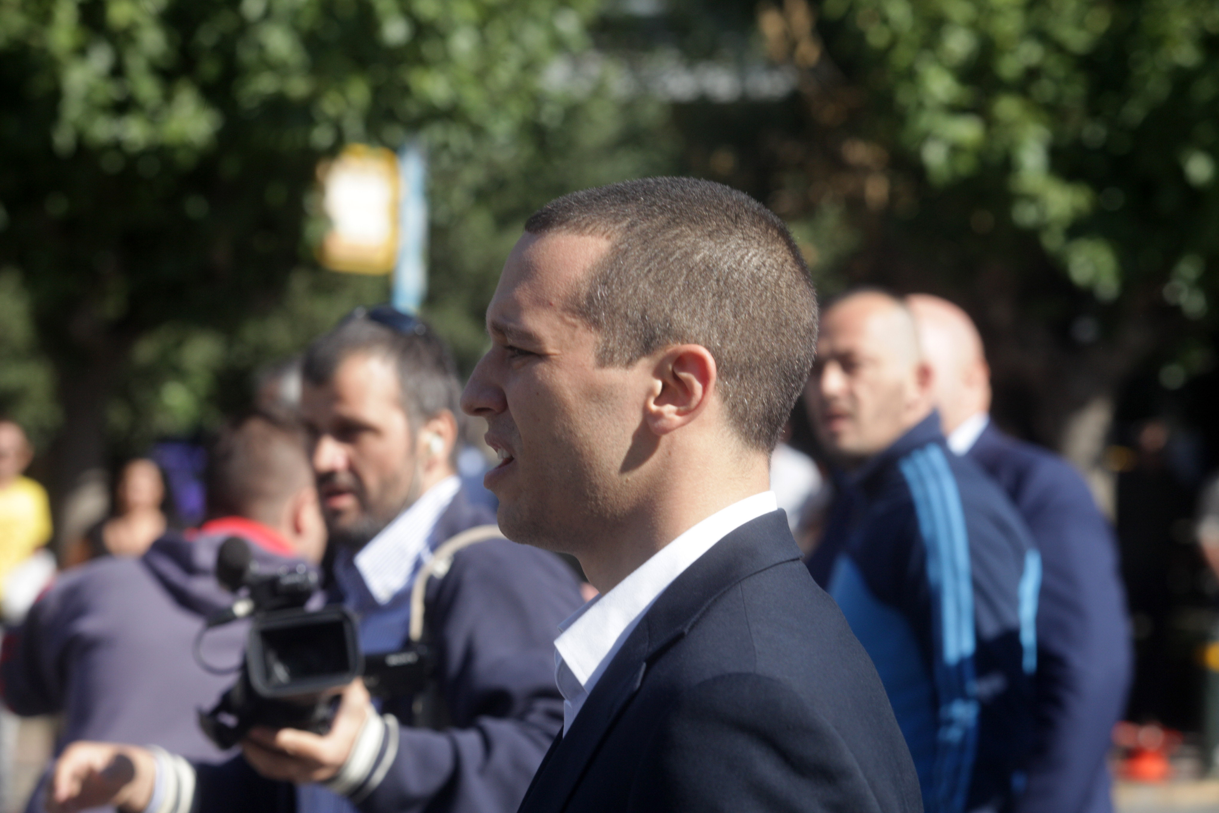 Ο Ηλίας Κασιδιάρης φεύγει από την Ευελπίδων - ΦΩΤΟΓΡΑΦΙΑ EUROKINISSI