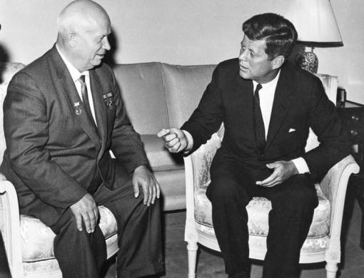 Με το Νικίτα Χρουστσόφ, Ιούνιος 1961