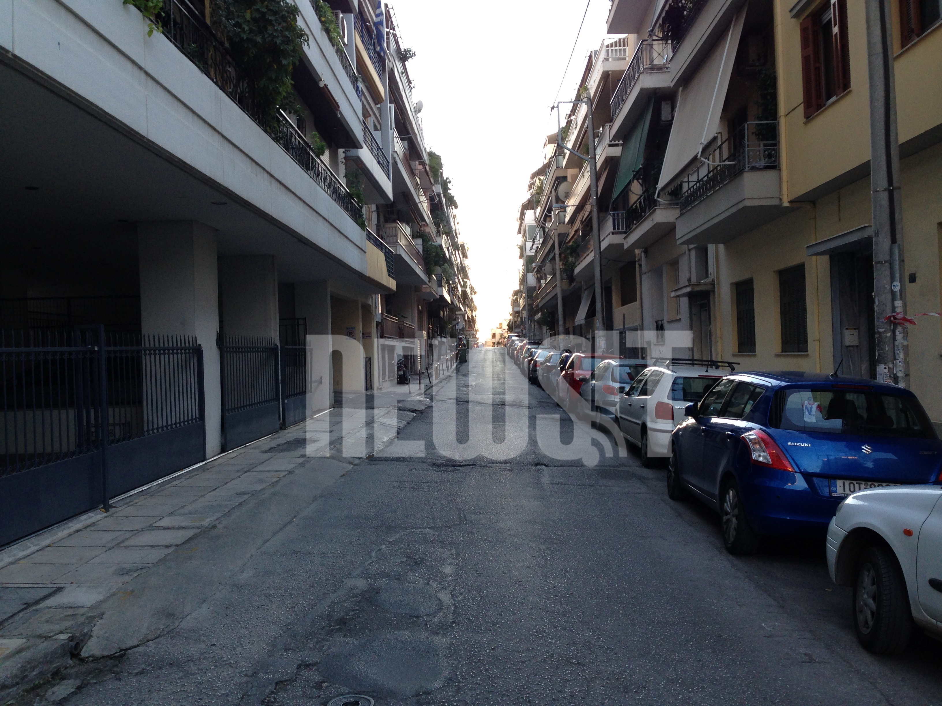 Η οδός Βούλγαρη κοντά στο Πανεπιστήμιο Πειραιά - ΦΩΤΟ NEWSIT