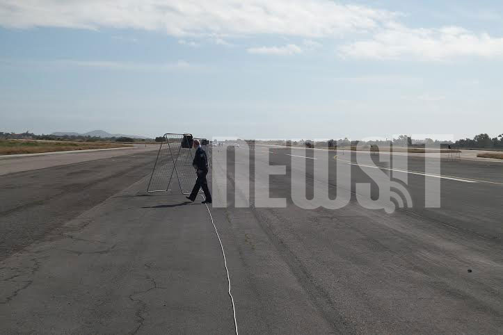 Στο βάθος το σημείο του τερματισμού, όπου έγινε το δυστύχημα