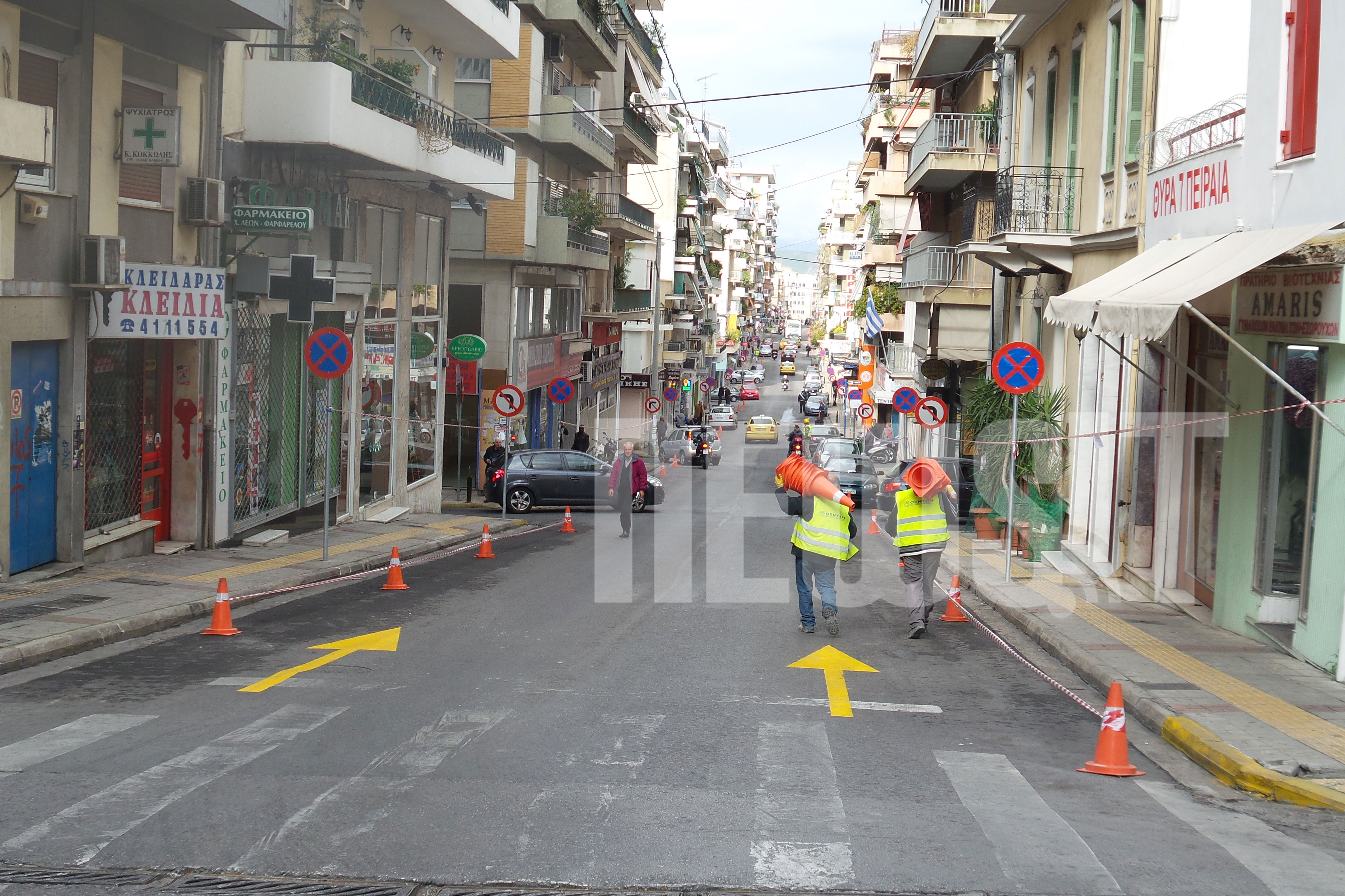 Η Ελευθερίου Βενιζέλου είναι πια κάθοδος προς την Ηρώων Πολυτεχνείου