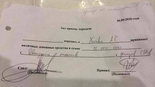 Ένα από τα έγγραφα που βρέθηκαν: αναφέρεται σε μεταφορά 12 εκατομμυρίων δολαρίων - ΦΩΤΟΓΡΑΦΙΑ: Sydney Morning Herald