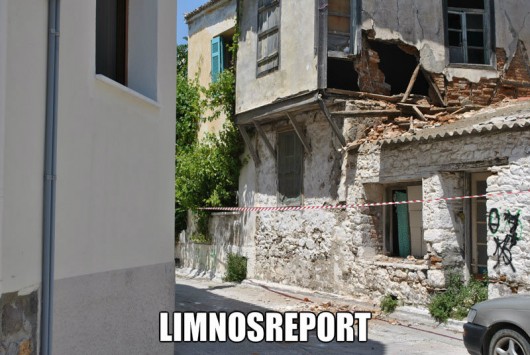 Οι πρώτες φωτογραφίες από τις ζημιές του σεισμού στη Λήμνο