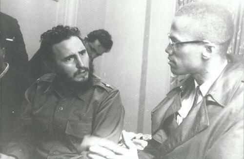 Φιντέλ Κάστρο και Μάλκομ Χ συζητούν το 1960