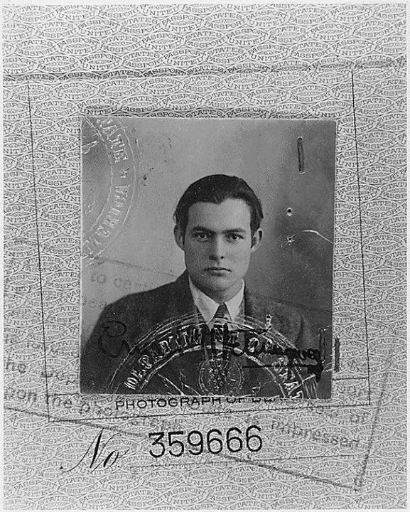 Η φωτογραφία διαβατηρίου του Έρνστ Χέμινγουέι (1923)