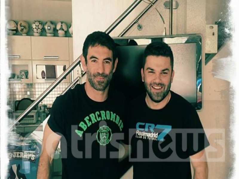 Με το δημοσιογράφο της εφημερίδας Γαύρος, Σάκη Βερβελέ - Φωτό - patrisnews