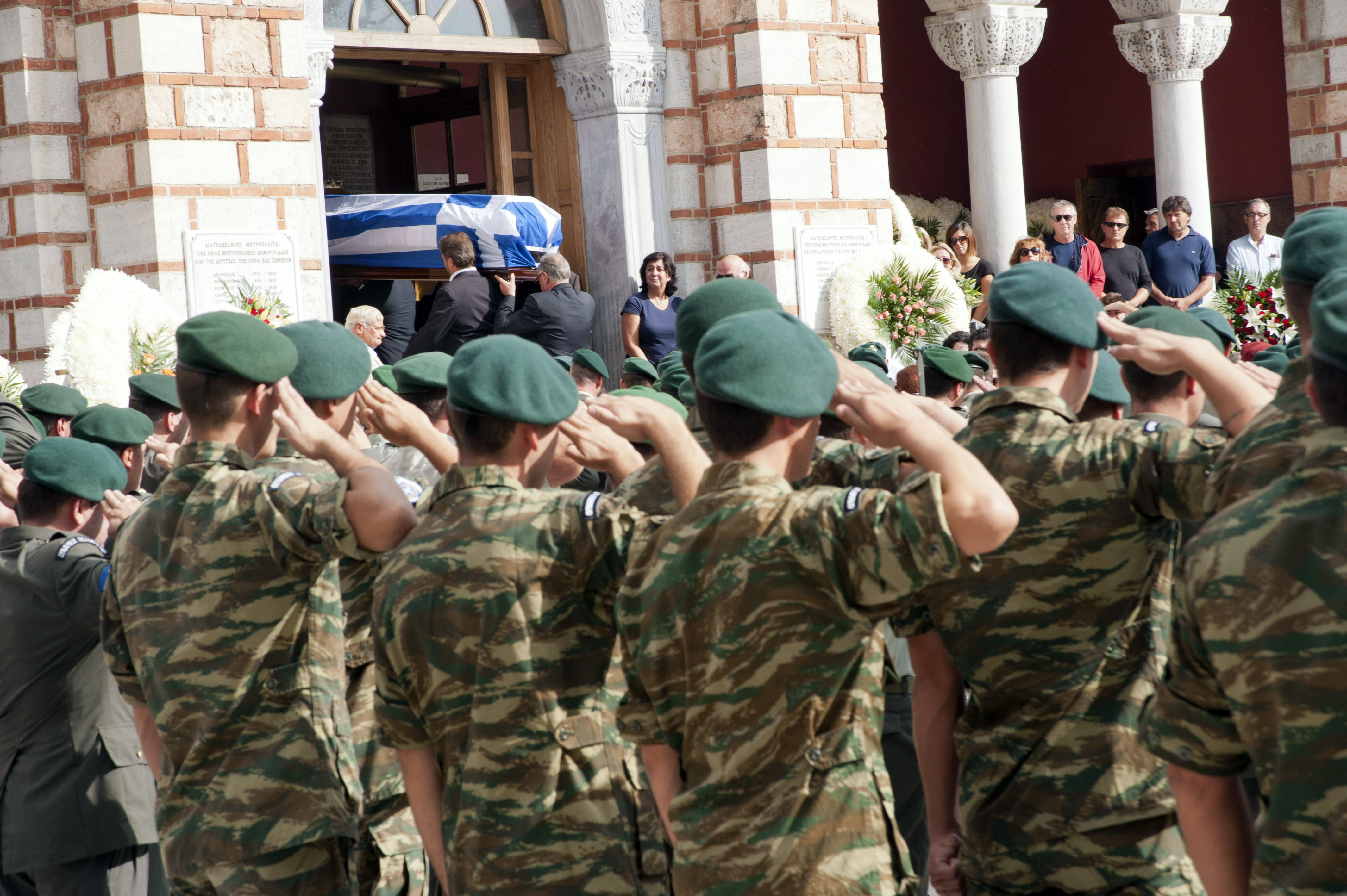 Άγημα πεζοναυτών αποδίδει στρατιωτικές τιμές - ΦΩΤΟ EUROKINISSI