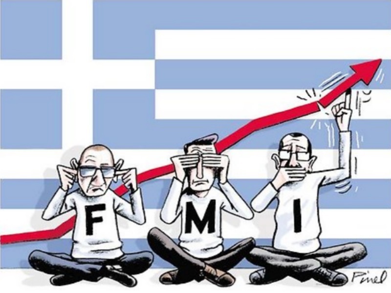 Τα... μπερδεμένα αρχικά του ΔΝΤ και η ανεργία της Ελλάδας - ΦΩΤΟ από lesechos.fr