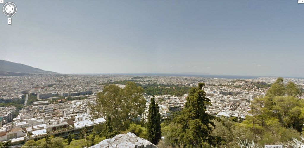 Μοναδική θέα της Αθήνας από τον Λυκαβηττό