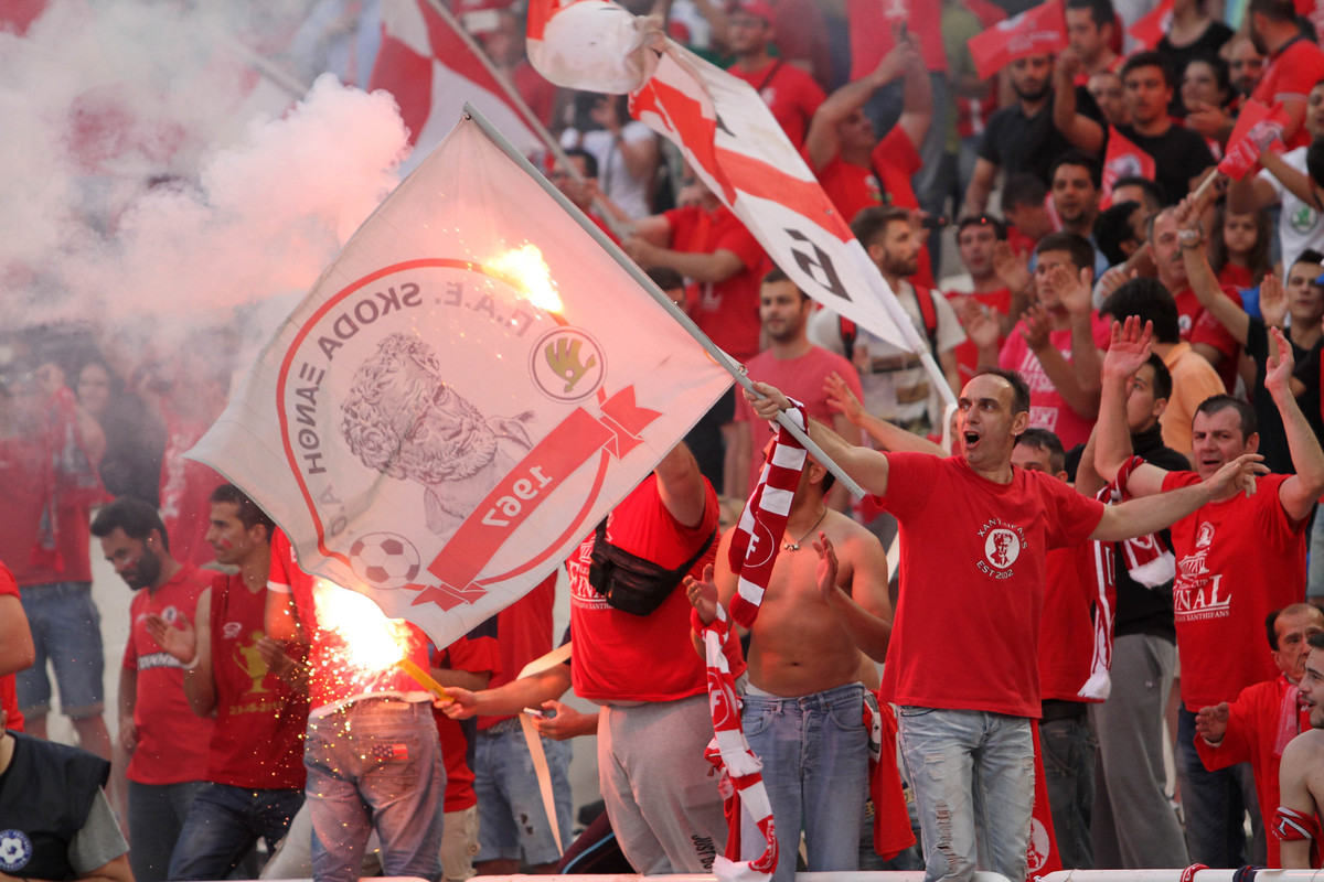 Οι φίλοι της Ξάνθης πανηγύρισαν το γκολ του Καπετάνου