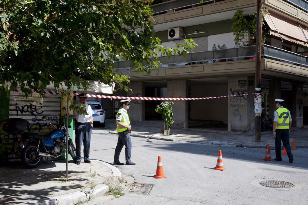 Η περιοχή στο Βόλο έχει αποκλειστεί ΦΩΤΟ EUROKINISSI