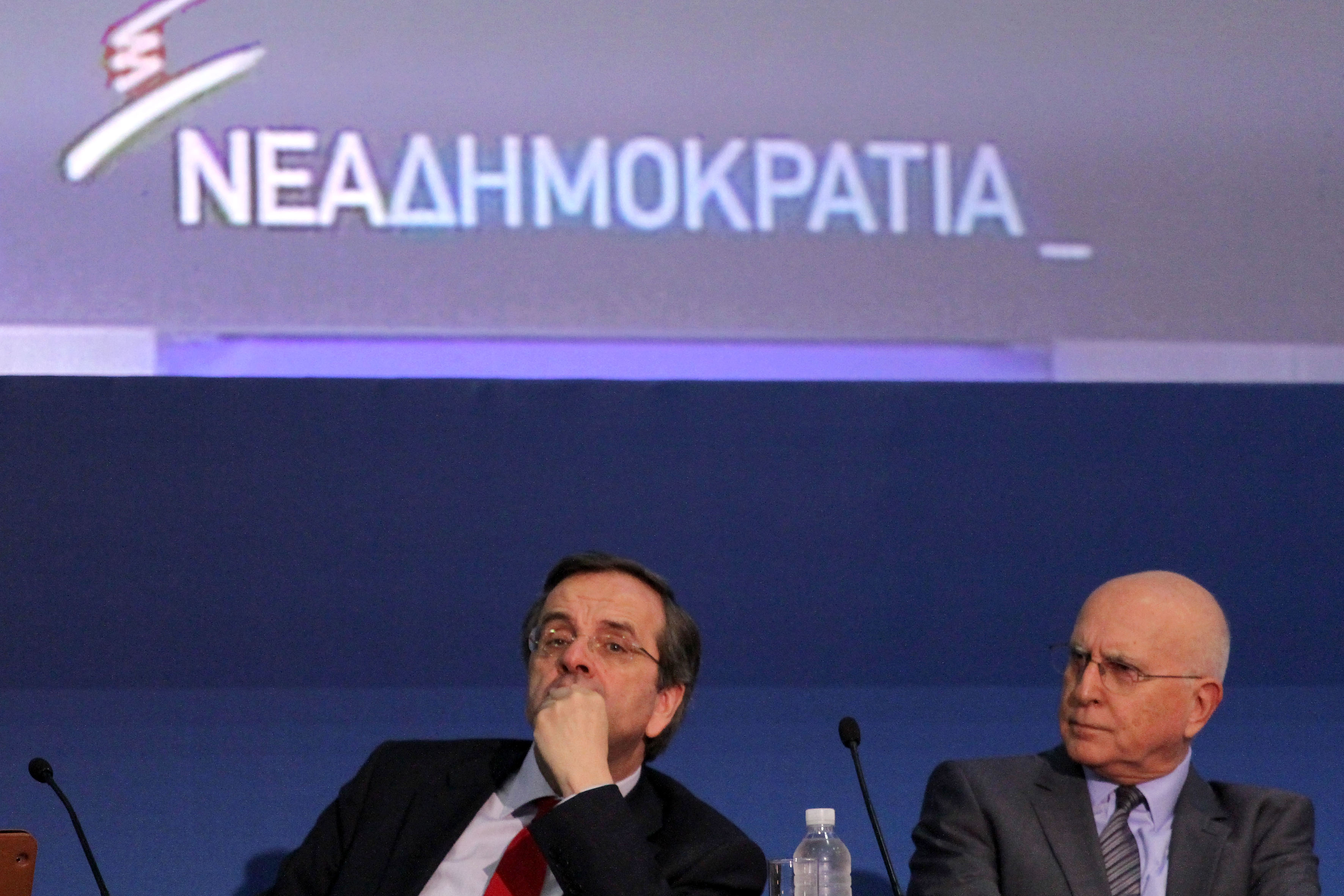 Πηγή: Eurokinissi - Ο Αντώνης Σαμαράς με τον υποψήφιο Πρόεδρο της Δημοκρατίας, Σταύρο Δήμα