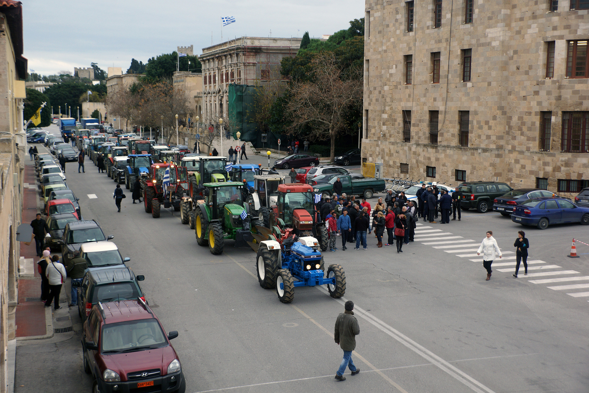Οι αγρότες στη Ρόδο