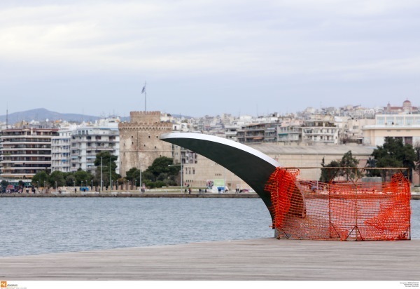 Όπως ήταν το γλυπτό μετά τις ζημιές του Σαββάτου - ΦΩΤΟ ΑΡΧΕΙΟΥ EUROKINISSI